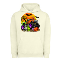 Pigment Pistachio halloween monster truck Urban Hoodie - Zillion Design Studio