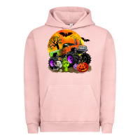 Pigment Salmon halloween monster truck Urban Hoodie - Zillion Design Studio