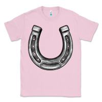 Bubblegum Pink horseshoe Classic Tee - BarkalooDesign