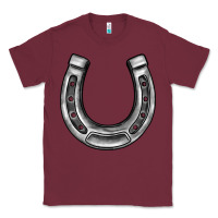Burgundy horseshoe Classic Tee - BarkalooDesign