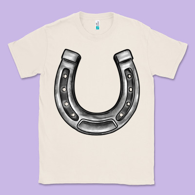 Horseshoe Classic Tee Designed By Barkaloodesign