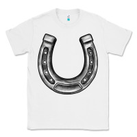 White horseshoe Classic Tee - BarkalooDesign