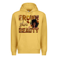 Antique Gold brown skin beauty Premium Hoodie - Zillion Design Studio