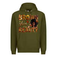 Army Green brown skin beauty Premium Hoodie - Zillion Design Studio