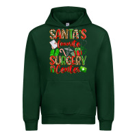 Forest Green Santa's Favorite Surgery Center png sublimation de Urban Hoodie - texasbilliewilder