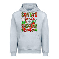 Heather Grey Santa's Favorite Surgery Center png sublimation de Urban Hoodie - texasbilliewilder
