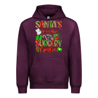 Mauve Wine Santa's Favorite Surgery Center png sublimation de Urban Hoodie - texasbilliewilder