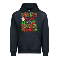 Navy Santa's Favorite Surgery Center png sublimation de Urban Hoodie - texasbilliewilder