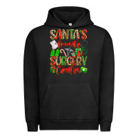 Pigment Black Santa's Favorite Surgery Center png sublimation de Urban Hoodie - texasbilliewilder