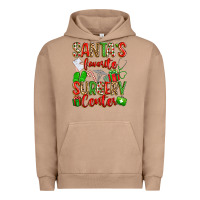 Pigment Burro Santa's Favorite Surgery Center png sublimation de Urban Hoodie - texasbilliewilder