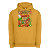 Pigment Peanut Butter Santa's Favorite Surgery Center png sublimation de Urban Hoodie - texasbilliewilder