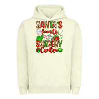 Pigment Pistachio Santa's Favorite Surgery Center png sublimation de Urban Hoodie - texasbilliewilder