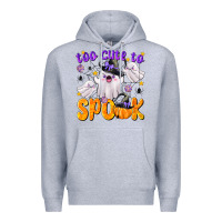 Heather Grey Too Cute To Spook Premium Hoodie - texasbilliewilder