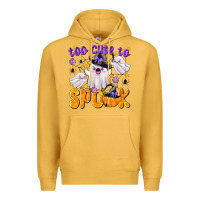 Mustard Too Cute To Spook Premium Hoodie - texasbilliewilder