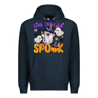 Navy Too Cute To Spook Premium Hoodie - texasbilliewilder