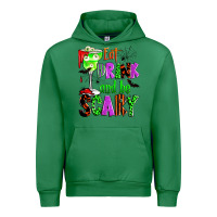 Emerald eat drink and be scary Urban Hoodie - Zillion Design Studio