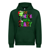 Forest Green eat drink and be scary Urban Hoodie - Zillion Design Studio