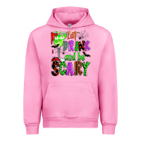 Fuchsia Pink eat drink and be scary Urban Hoodie - Zillion Design Studio