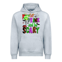 Heather Grey eat drink and be scary Urban Hoodie - Zillion Design Studio