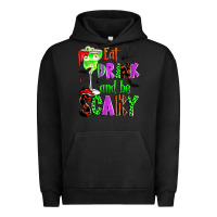 Pigment Black eat drink and be scary Urban Hoodie - Zillion Design Studio