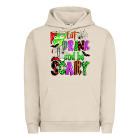 Pigment French Oak eat drink and be scary Urban Hoodie - Zillion Design Studio