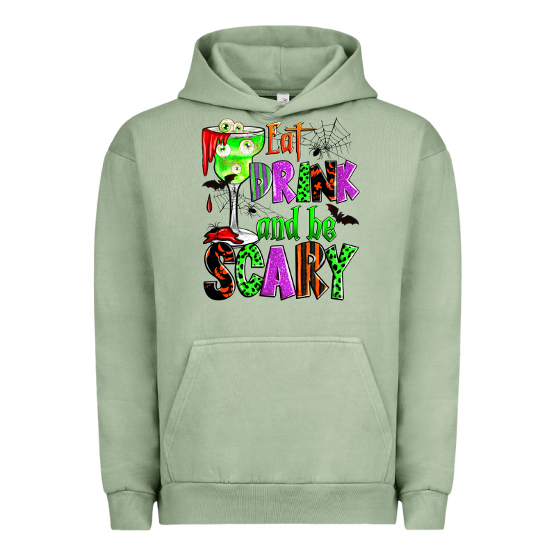 Eat Drink And Be Scary Urban Hoodie by Zillion Design Studio | Teevron
