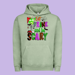 Eat Drink And Be Scary Urban Hoodie Designed By Zillion Design Studio