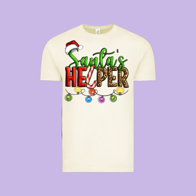 Santa's Helper Christmas Vintage Tee Designed By Artiststas