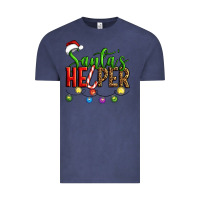Vintage Denim santa's helper christmas Vintage Tee - Artiststas