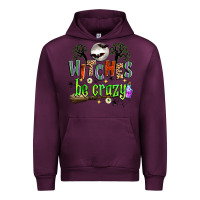 Mauve Wine witches be crazy Urban Hoodie - Zillion Design Studio