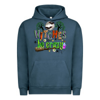 Pigment Midnight Navy witches be crazy Urban Hoodie - Zillion Design Studio
