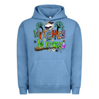 Pigment Pebble Blue witches be crazy Urban Hoodie - Zillion Design Studio