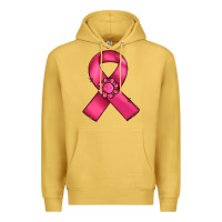 Antique Gold breast cancer awareness ribbon Premium Hoodie - RanaPortraitStore
