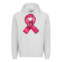 Dove Grey breast cancer awareness ribbon Premium Hoodie - RanaPortraitStore
