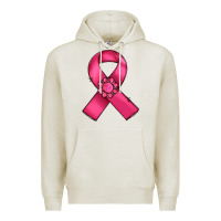 Oatmeal Heather breast cancer awareness ribbon Premium Hoodie - RanaPortraitStore