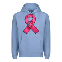 Colony Blue breast cancer awareness ribbon Premium Hoodie - RanaPortraitStore
