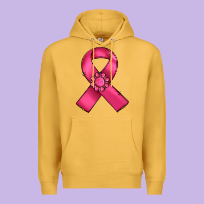 Breast Cancer Awareness Ribbon Premium Hoodie Designed By Ranaportraitstore