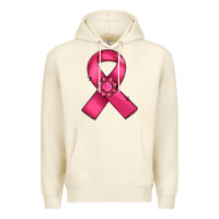 Sandshell breast cancer awareness ribbon Premium Hoodie - RanaPortraitStore