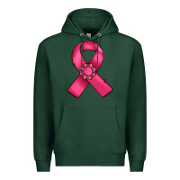 Sports Green breast cancer awareness ribbon Premium Hoodie - RanaPortraitStore