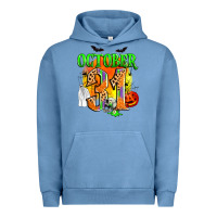Pigment Pebble Blue october 31 Urban Hoodie - Zillion Design Studio