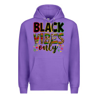 Purple black vibes only Premium Hoodie - Zillion Design Studio