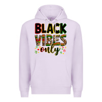 Lilac black vibes only Premium Hoodie - Zillion Design Studio