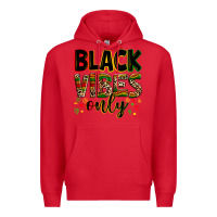 Red black vibes only Premium Hoodie - Zillion Design Studio