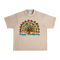 French Oak Happy thanksgiving rainbow Urban Heavy Tee - Artiststas