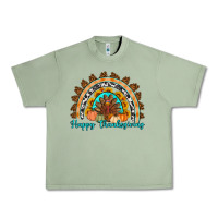 Oil Green Happy thanksgiving rainbow Urban Heavy Tee - Artiststas