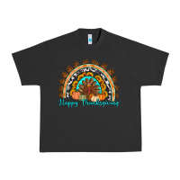 Pigment Black Happy thanksgiving rainbow Urban Heavy Tee - Artiststas