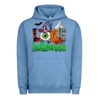 Pigment Pebble Blue love halloween Urban Hoodie - Zillion Design Studio