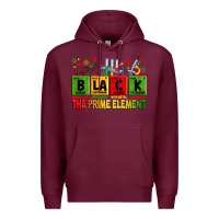 Burgundy black the prime element Premium Hoodie - Zillion Design Studio