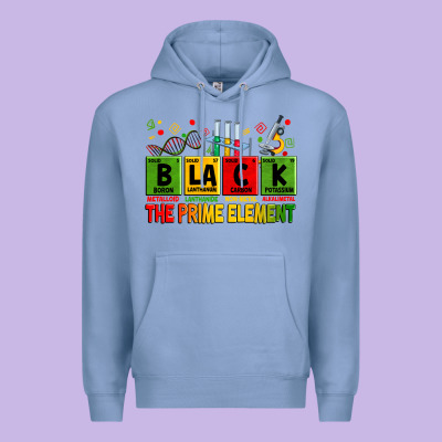 Black The Prime Element Premium Hoodie Designed By Zillion Design Studio