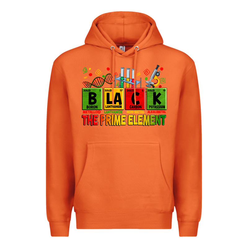 Black The Prime Element Premium Hoodie by Zillion Design Studio | Teevron